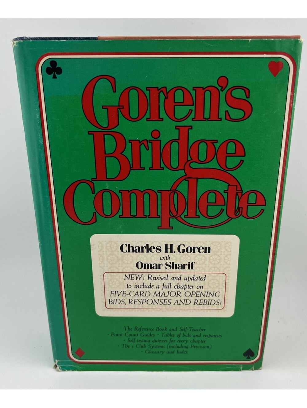 SIGNED CHARLES GOREN Bridge Complete Omar Sharif 1980 HC Vintage Book